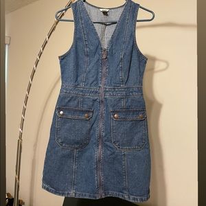 Denim sleeveless dress